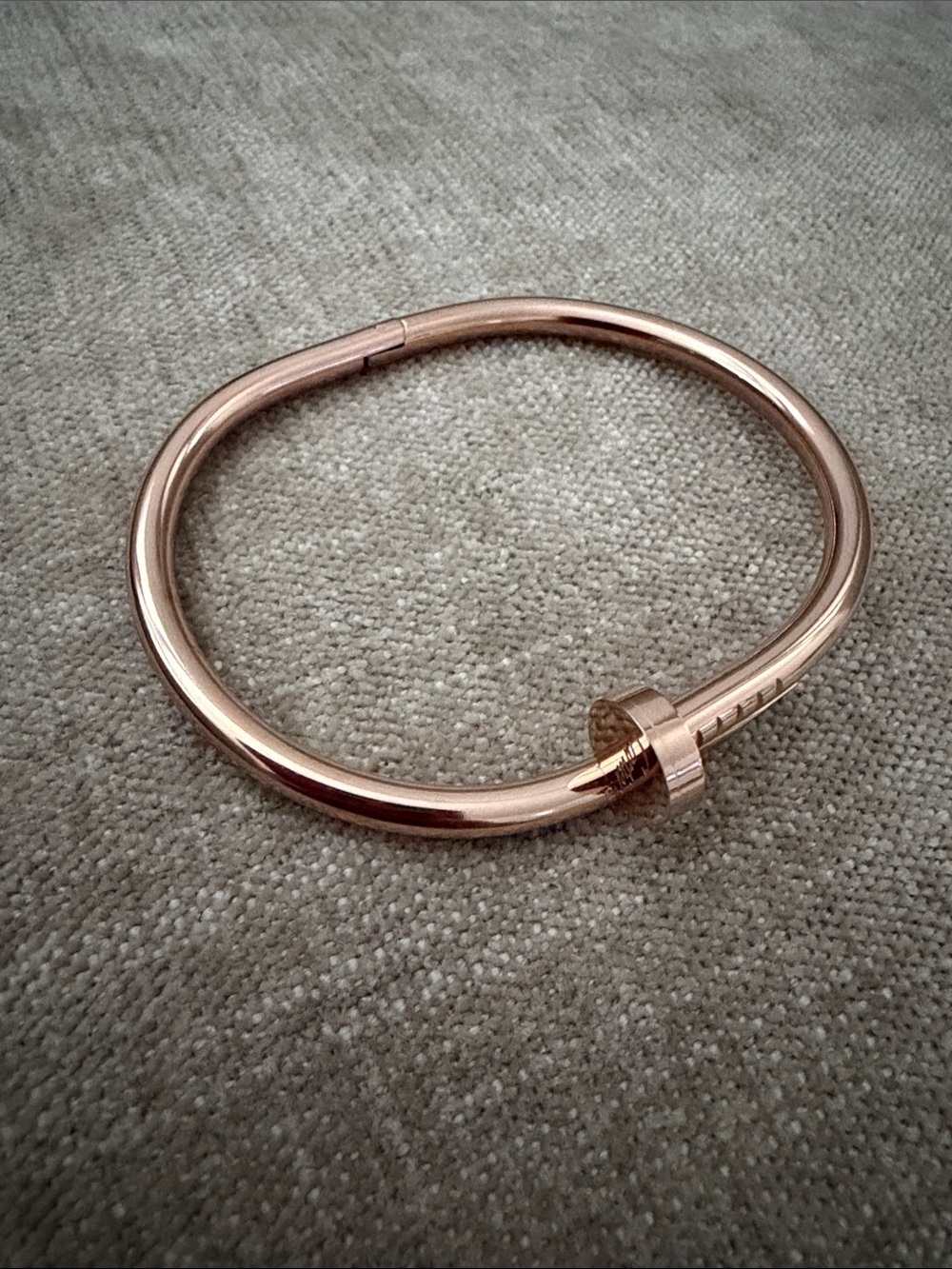 Cartier Rose Gold Hinged Bangle Bracelet - Women Jewelry